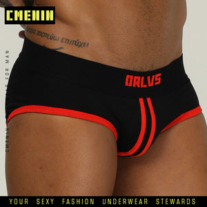 Striped Sexy Men Underwear Breathable Mesh Silk Men's