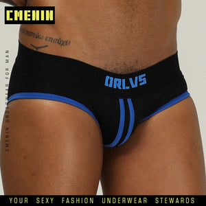 Striped Sexy Men Underwear Breathable Mesh Silk Men's