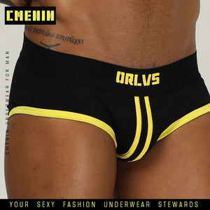 Striped Sexy Men Underwear Breathable Mesh Silk Men's