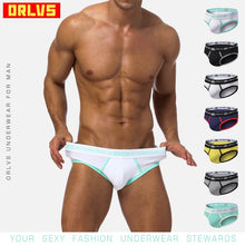 Load image into Gallery viewer, ORLVS brand mens underwear cotton classic basics sexy men briefs