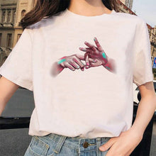 Load image into Gallery viewer, New Michelangelo T Shirt Ulzzang Hands Femme Vintage Women Harajuku Tshirt 90s Aesthetic Female Aesthetic Grunge Graphic T-shirt
